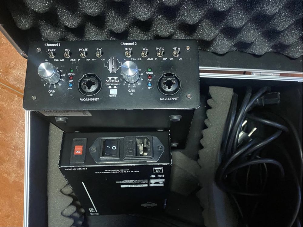 Pre amplificador Sontronics Sonora dois canais UK