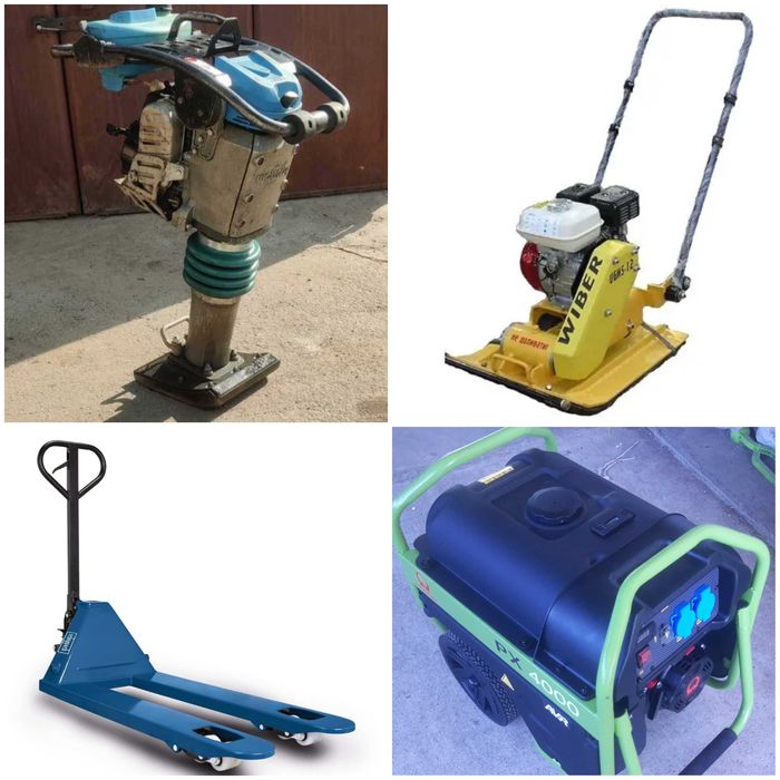 Оренда трамбовки віброноги віброплити рохлі генератора відбійника
