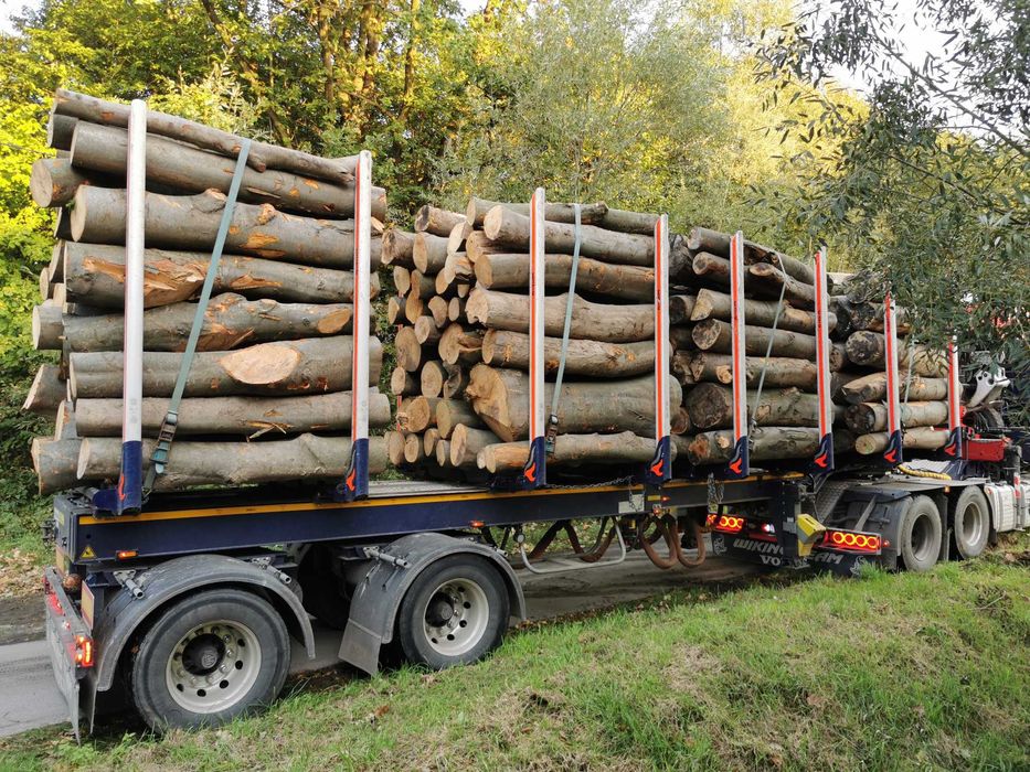 Drewno Opałowe Kominkowe Buk Grab Sezonowany Transport