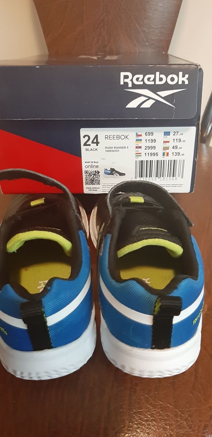 Buty sportowe REEBOK, adidasy chłopiec, stan idealny16cm,RUSH RUNNER 5