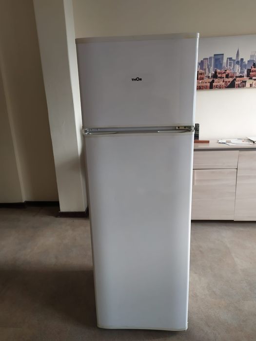 Frigorífico 2 portas 160 cm Alt x 55 cm Larg.  Em muito bom estado .