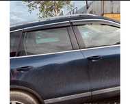 Дефлектори вікон VW Touareg 2010-2018 с хром вставкой (нерж.)