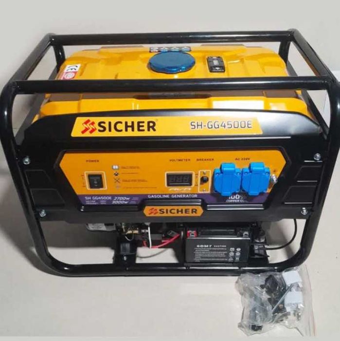 Генератор SICHER SH-GG4500E 3kW з електростартером