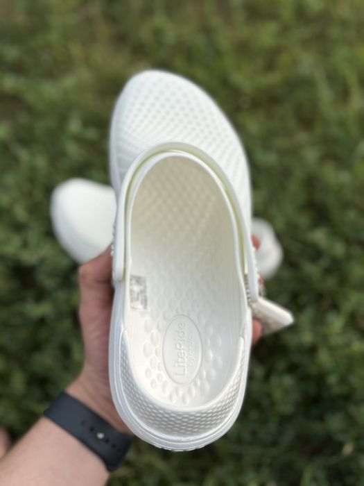 Купить Crocs LiteRide white крокси лайт райд чоловічі кроксы