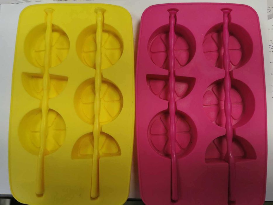 Forma foremka silikonowa do lodu z patyczkami w kształcie cytryn kostk