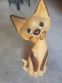 Gato decorativo cerâmica