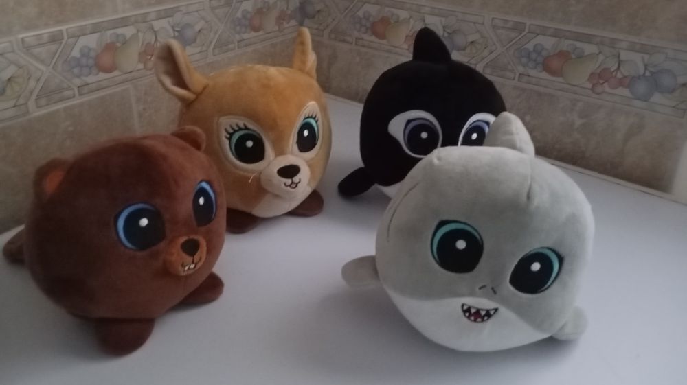 Conjunto de 4 peluches