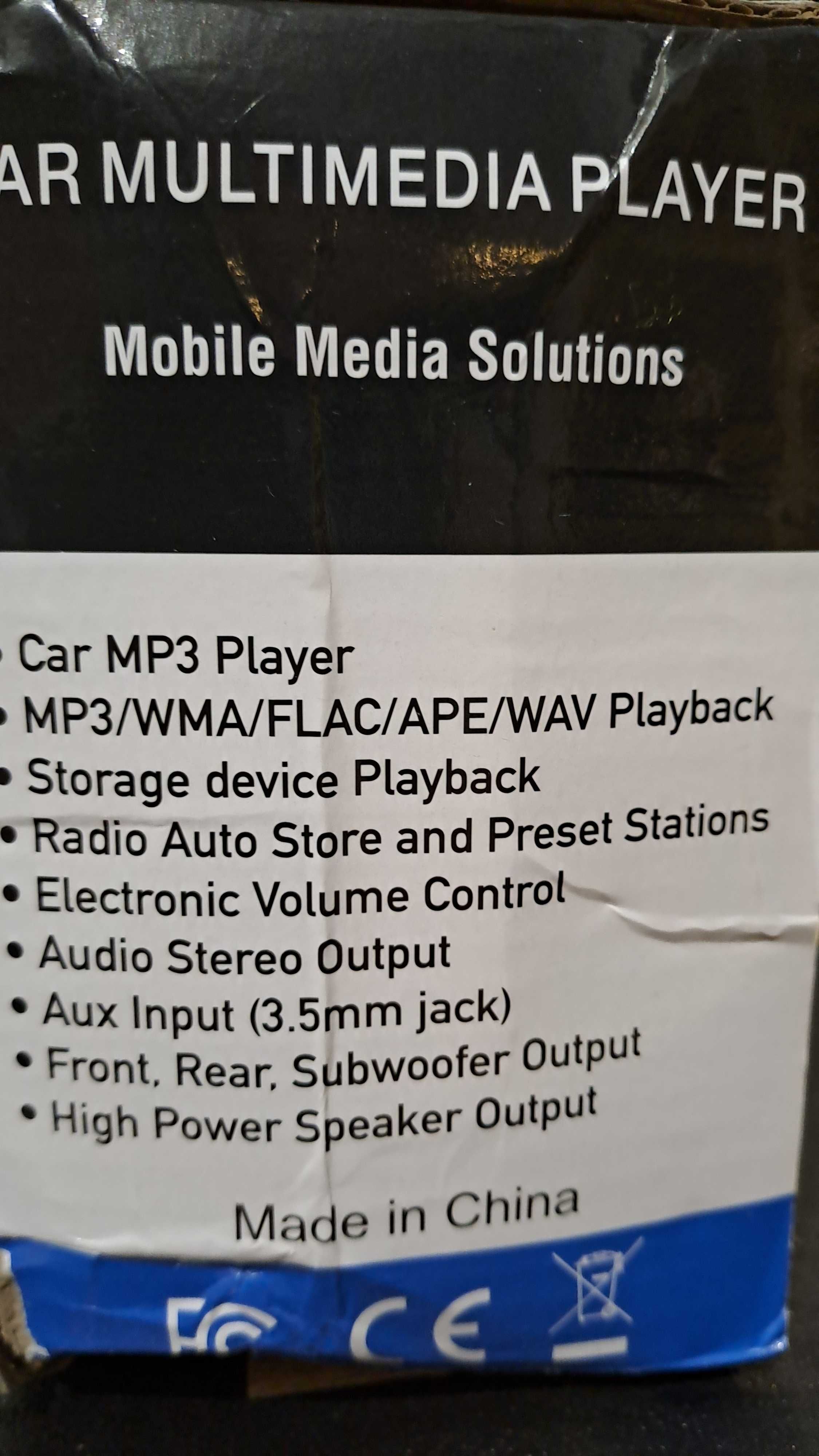 Leitor MP3 para carro com Bluetooth rádio, USB/TF card/. Novo.