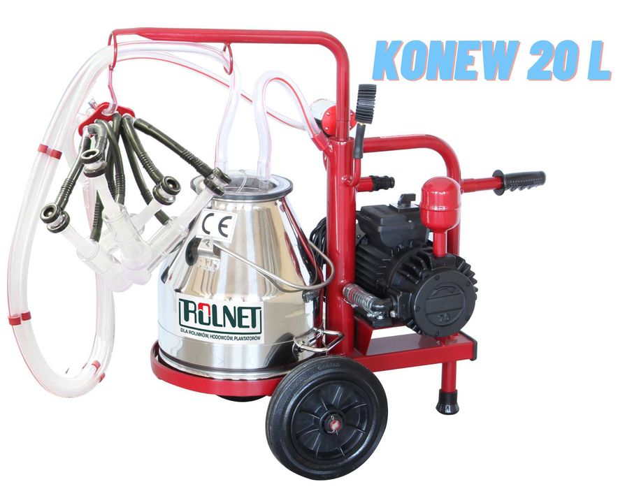 DOJARKA DLA OWIEC I KÓZ, konew z kwasówki 20l mocna pompa 250l/min