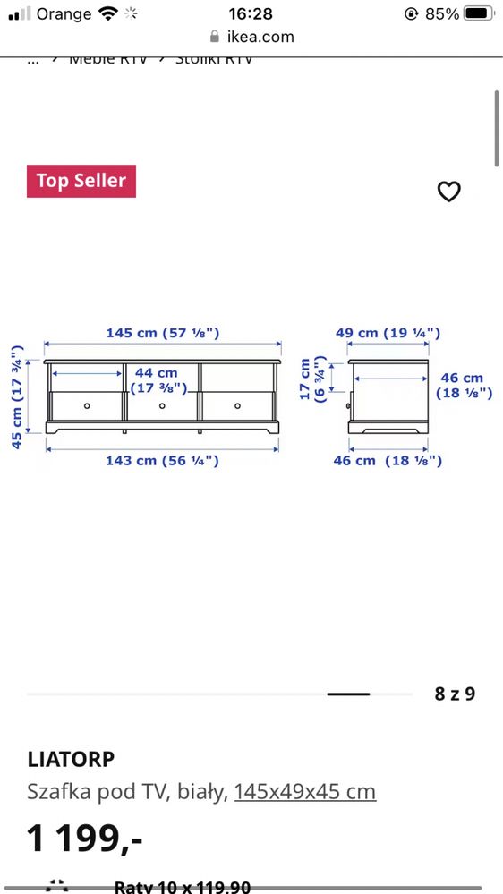 Szafka Liatorp IKEA