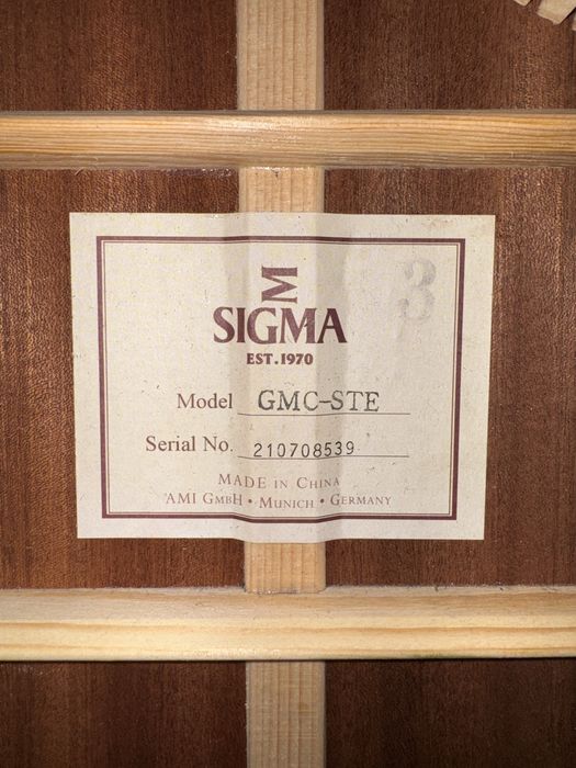 Гітара Sigma GMC-STE (електроакустична)