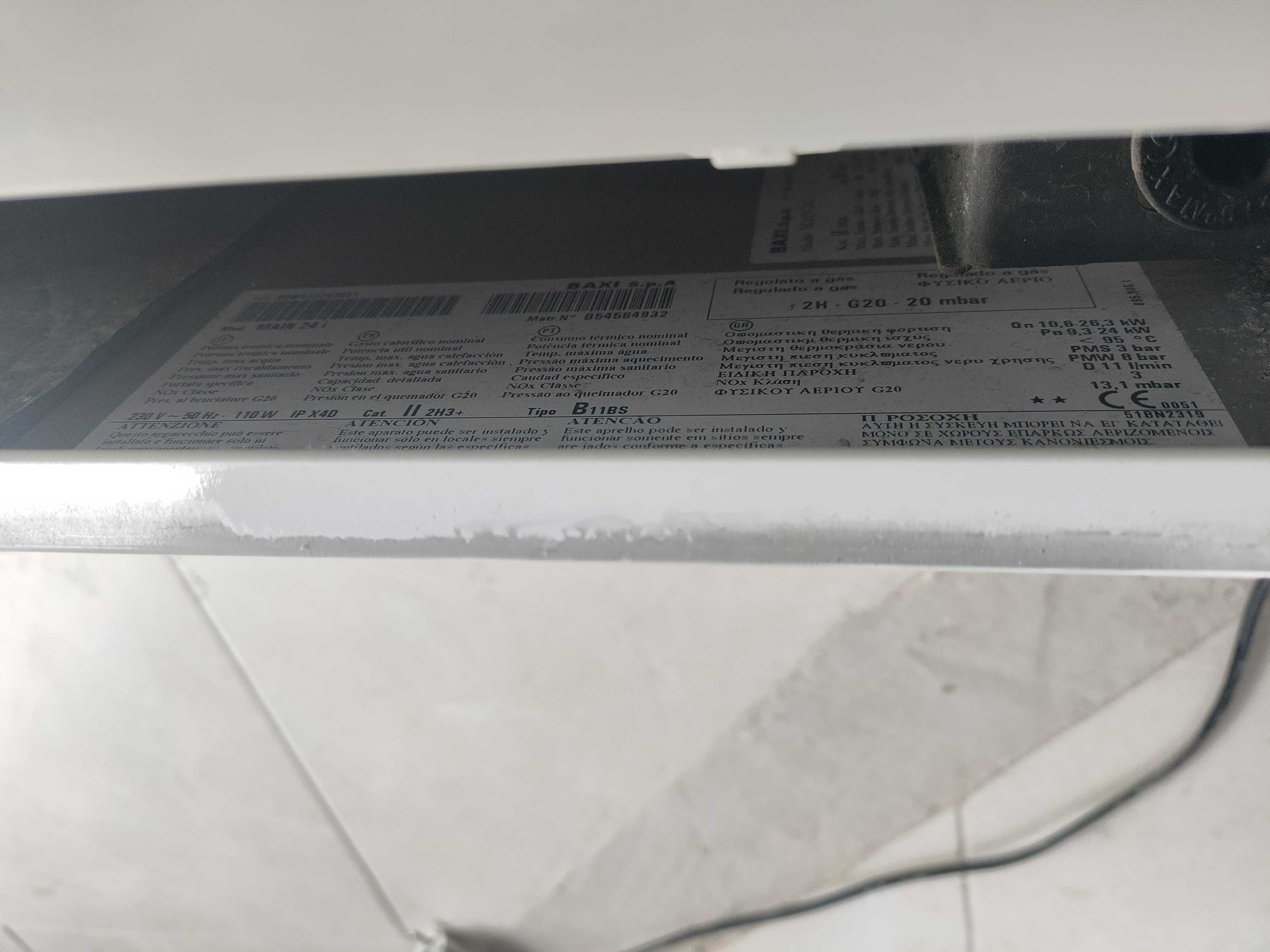 Caldeira Esquentador Roca Baxi Main 24 i