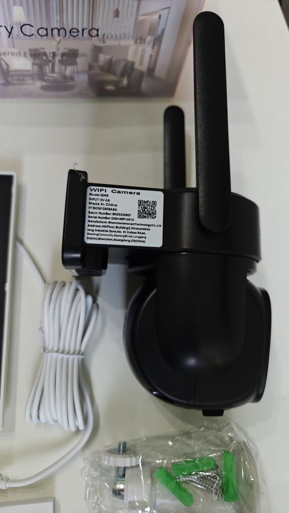 Kamera Solarna WiFi 8MP IP66 Obrotowa 2 obiektywy