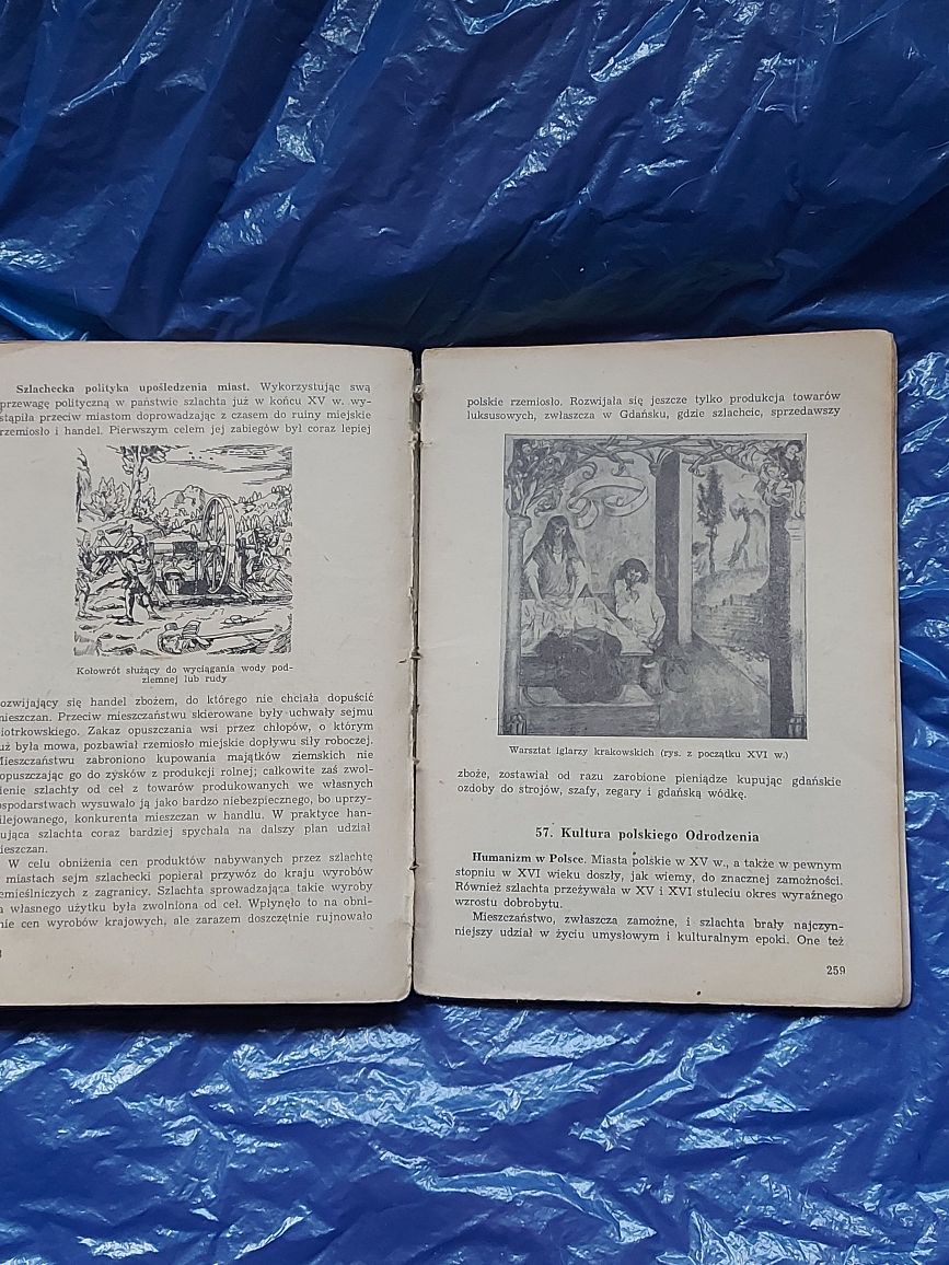 Książka Historia Dla klasy I i dla Technikum 1957rok