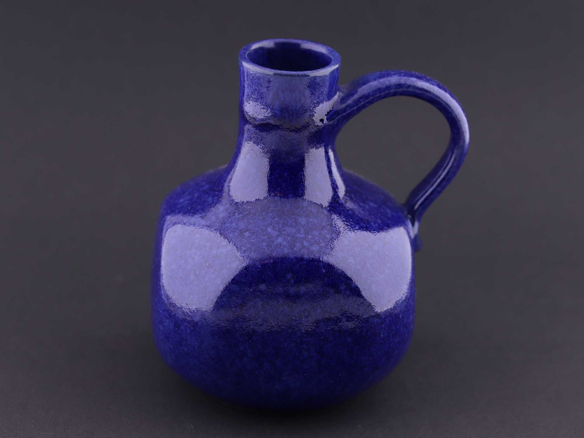 Ceramiczny wazon kobaltowy Böttger Keramik, Hamburg, Niemcy, 60`