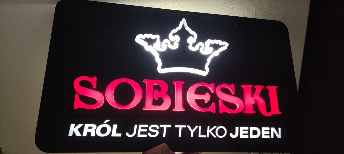 Neon, reklama, "Sobieski"