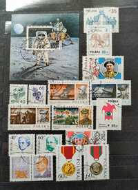 Znaczki pocztowe z roku 1989 niepełny rocznik