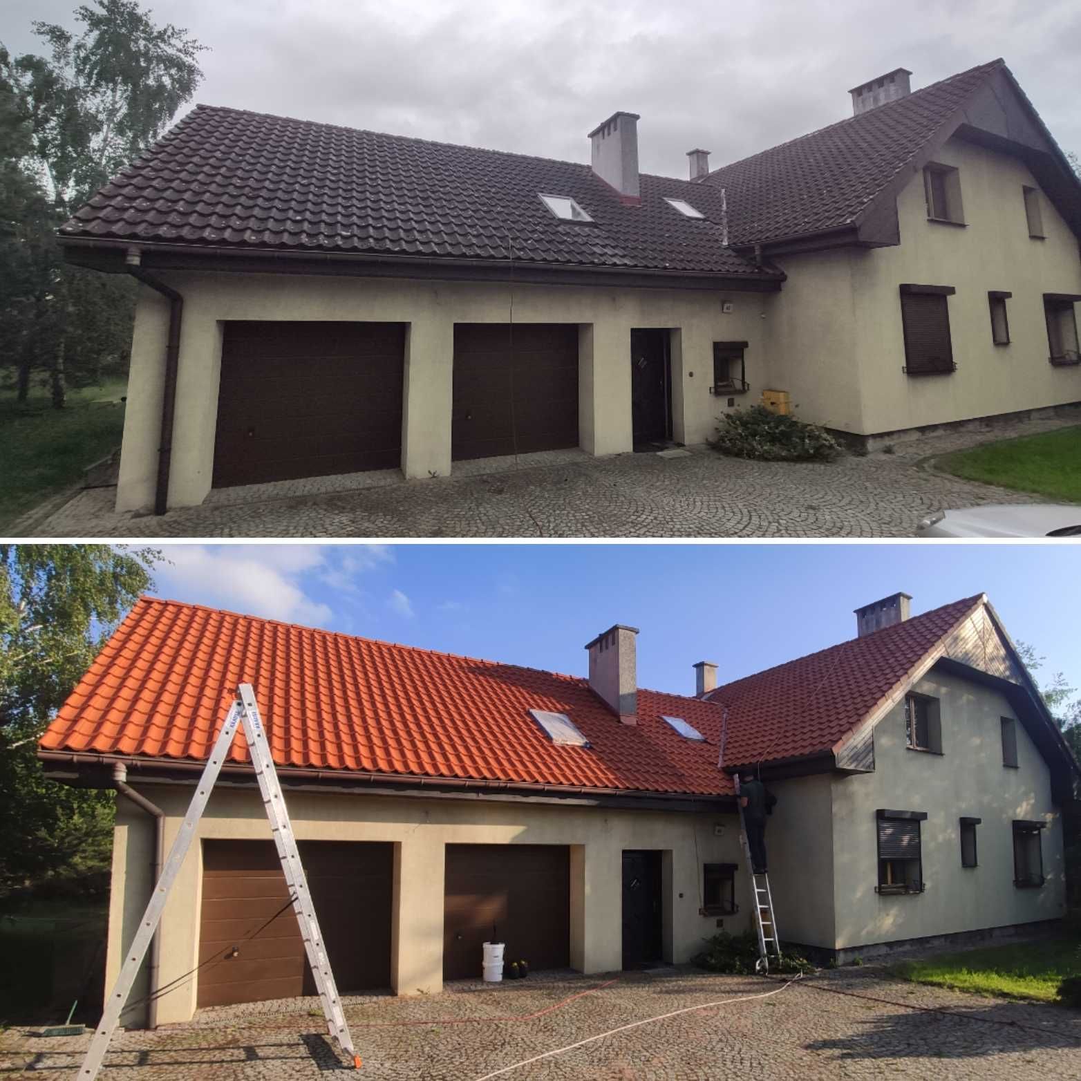 Mycie i malowanie dachu / dachów betonowych / ceramicznych /blaszanych