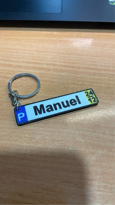 Porta-Chaves Tipo Matricula