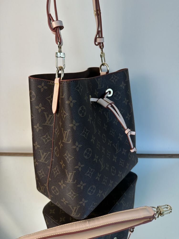 Torebka damska worek Louis Vuitton Monogram Canvas Neo Noe premium LV