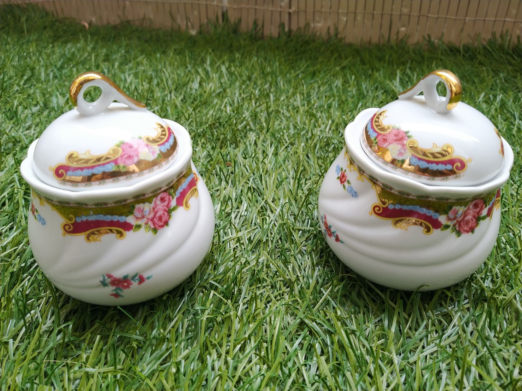 2 peças em porcelana Limoges