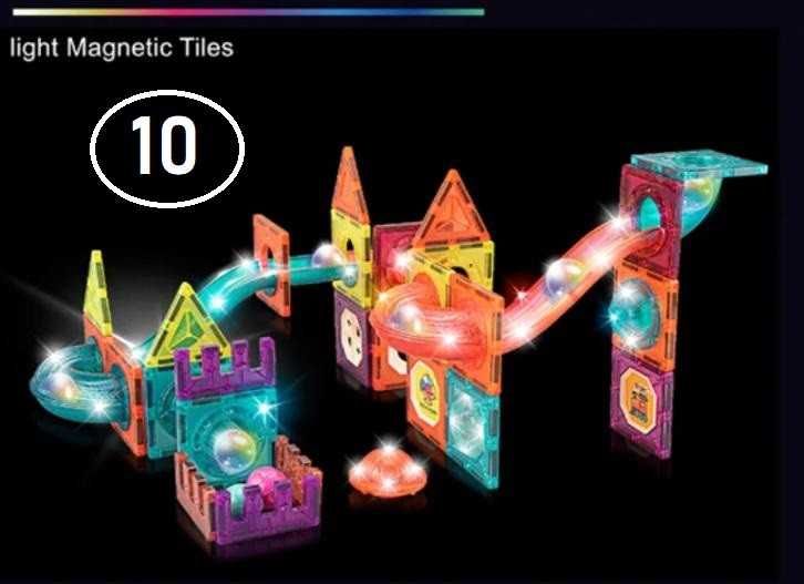 ЕКСКЛЮЗИВНИЙ! Світловий магнітний розвивальний 3D конструктор з блоків