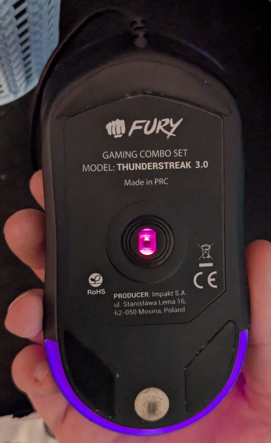 Myszka komputerowa FURY przewodowa