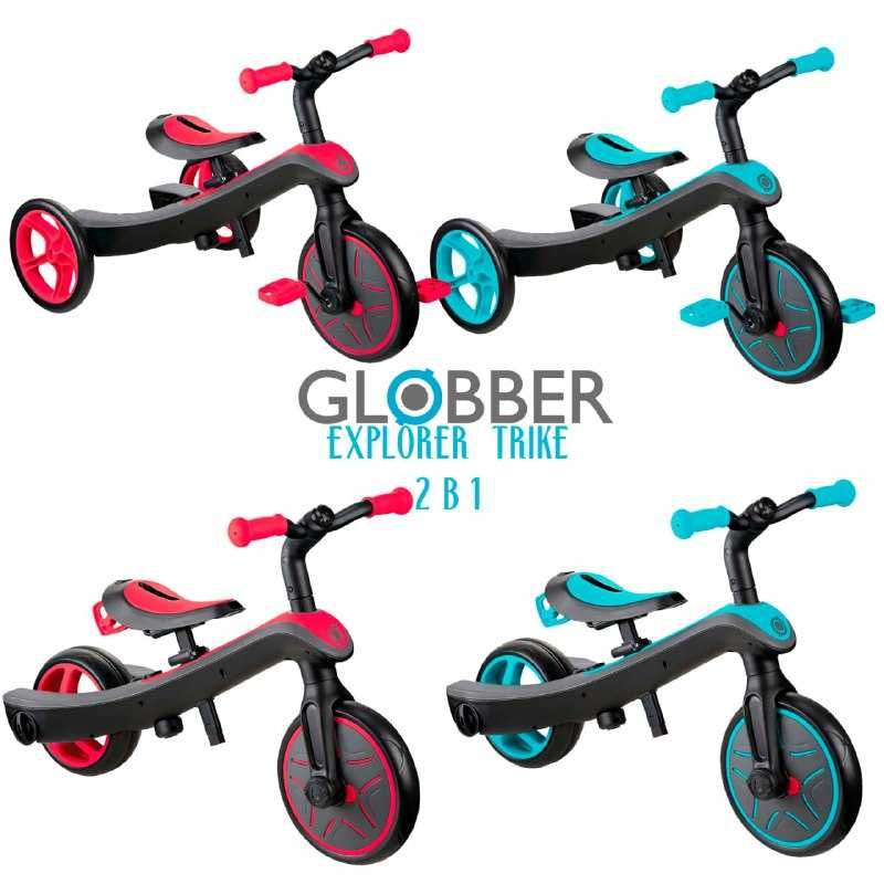 Велосипед беговел трансформер Globber Explorer Trike 2в1/3в1/4в1