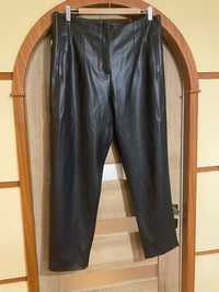 Spodnie czarne skóra roz 44 C&A