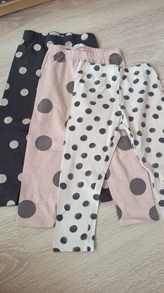 Legginsy, kropki, grochy, r.92 Sinsay