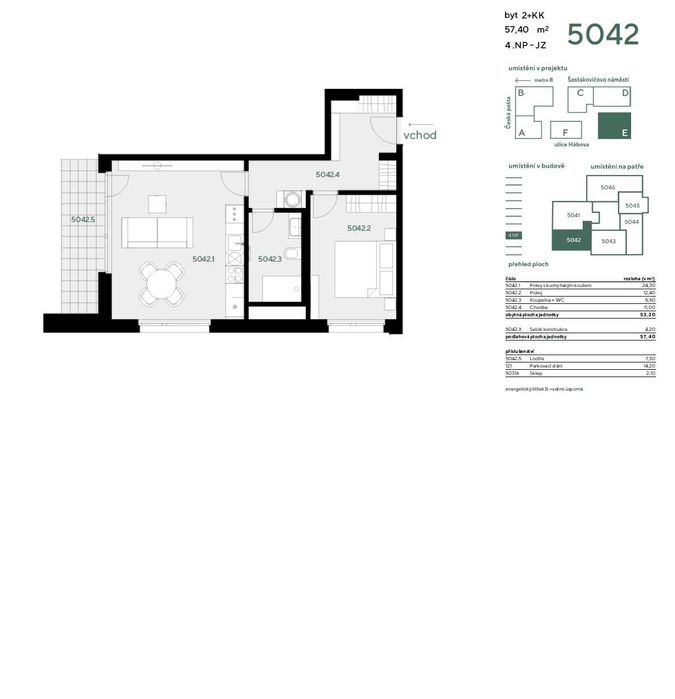 Продаж 2кім.  квартиру в новому будинку (новий ЖК) - Прага, Чехія