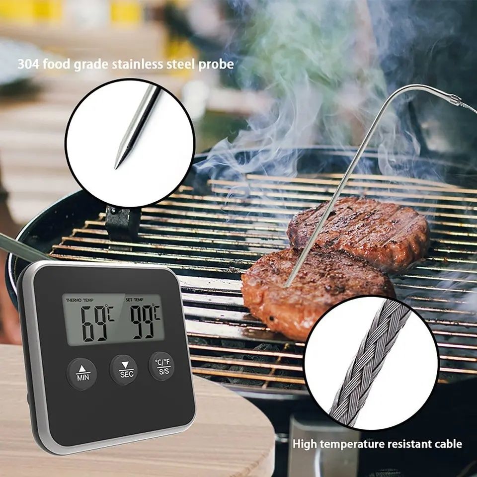 Термометр для мяса с выносным щупом