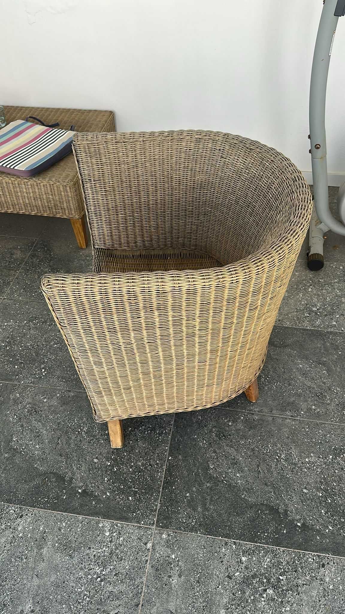 Conjunto de jardim em verga