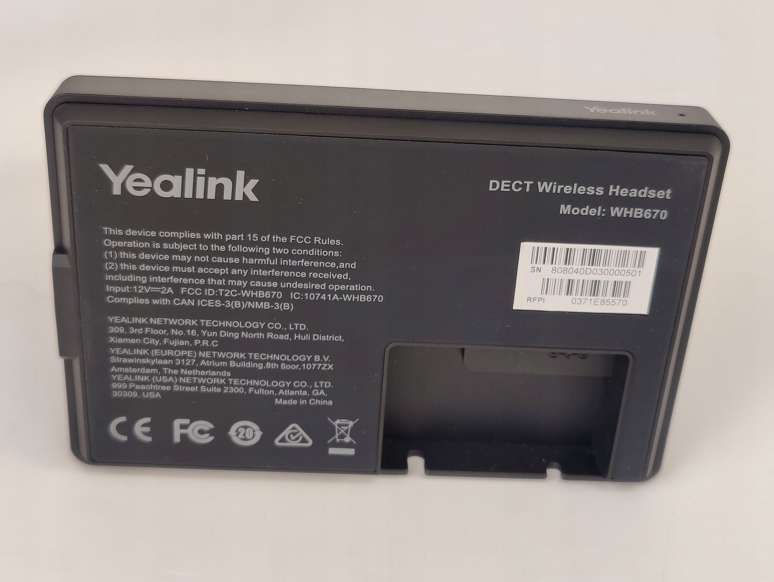 Yealink WH67 UC Osobisty system konferencji audio - czarny