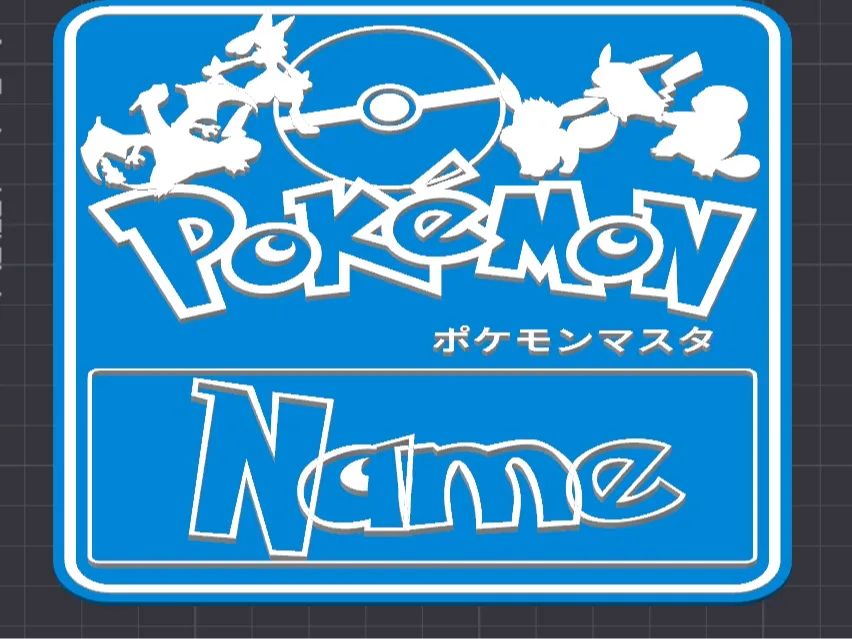 Placa Personalizada Pokémon Mestre