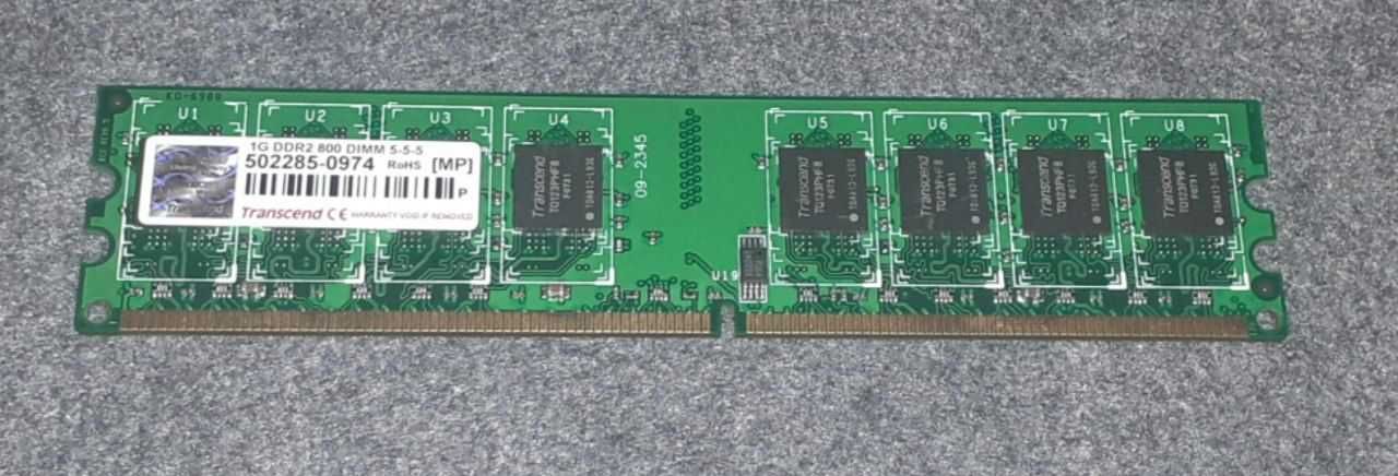 Оперативная память Transcend 1Gb DDR2 800 DIMM 5-5-5