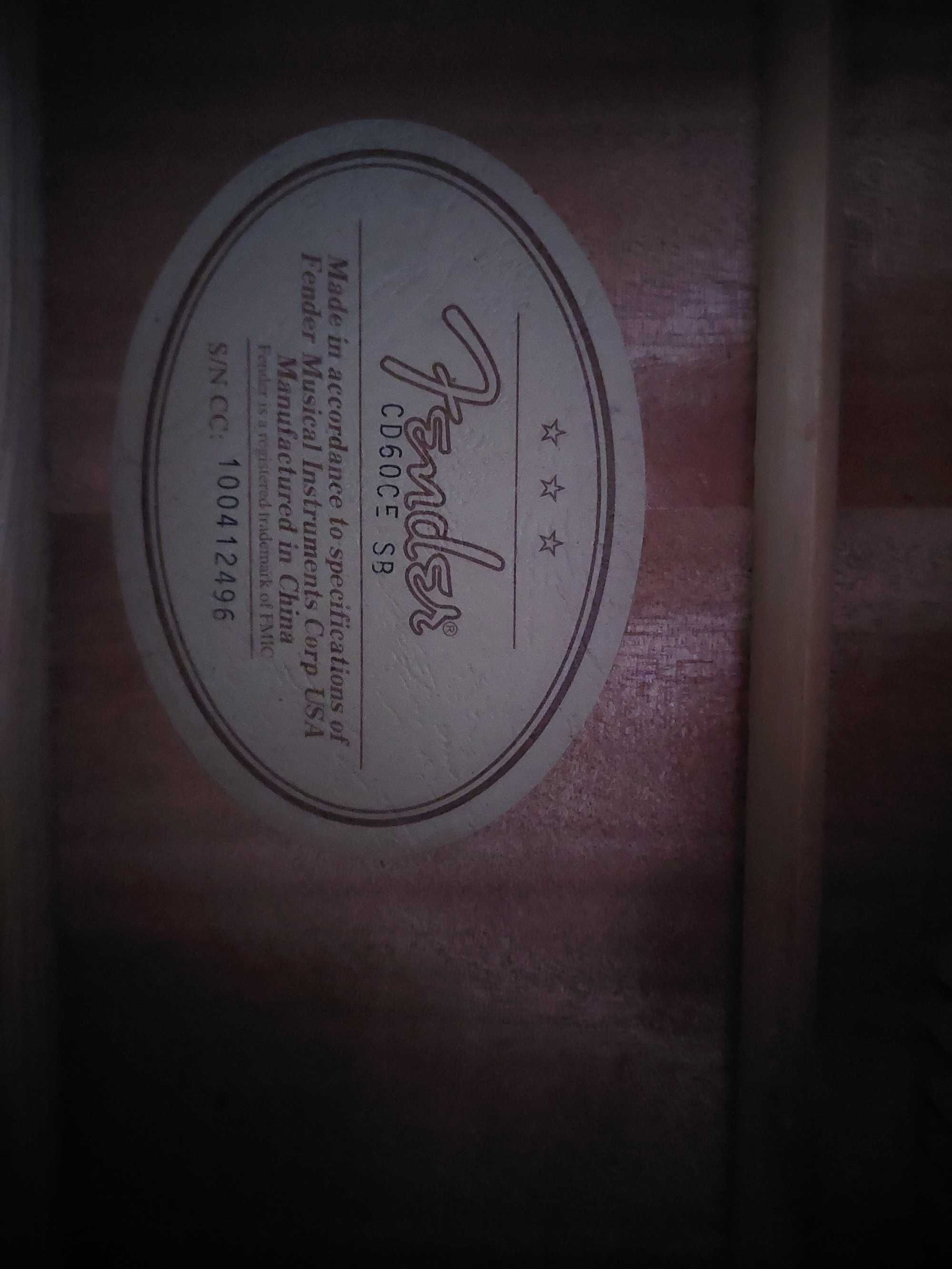 Gitara fender CD60 + pokrowiec.