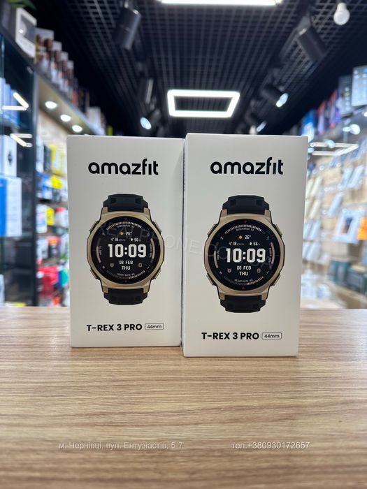 Смарт-годинник Amazfit T-REX 3 Pro Black Gold