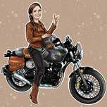 Caricatura Moto Arte Digital