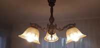Oświetlenie domowe zestaw 2 żyrandole i lampka