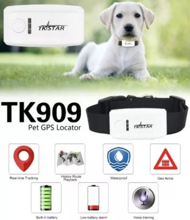 Ошейник с GPS трекером для собак охоты котов TK909 STAR 909 TK 911