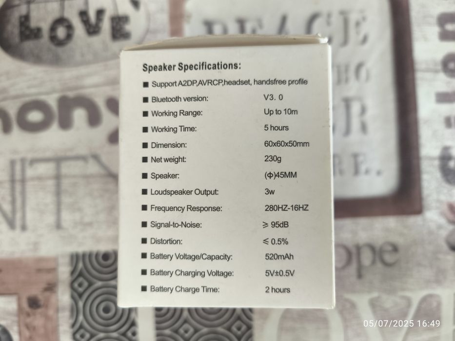 Mini bluetooth speaker