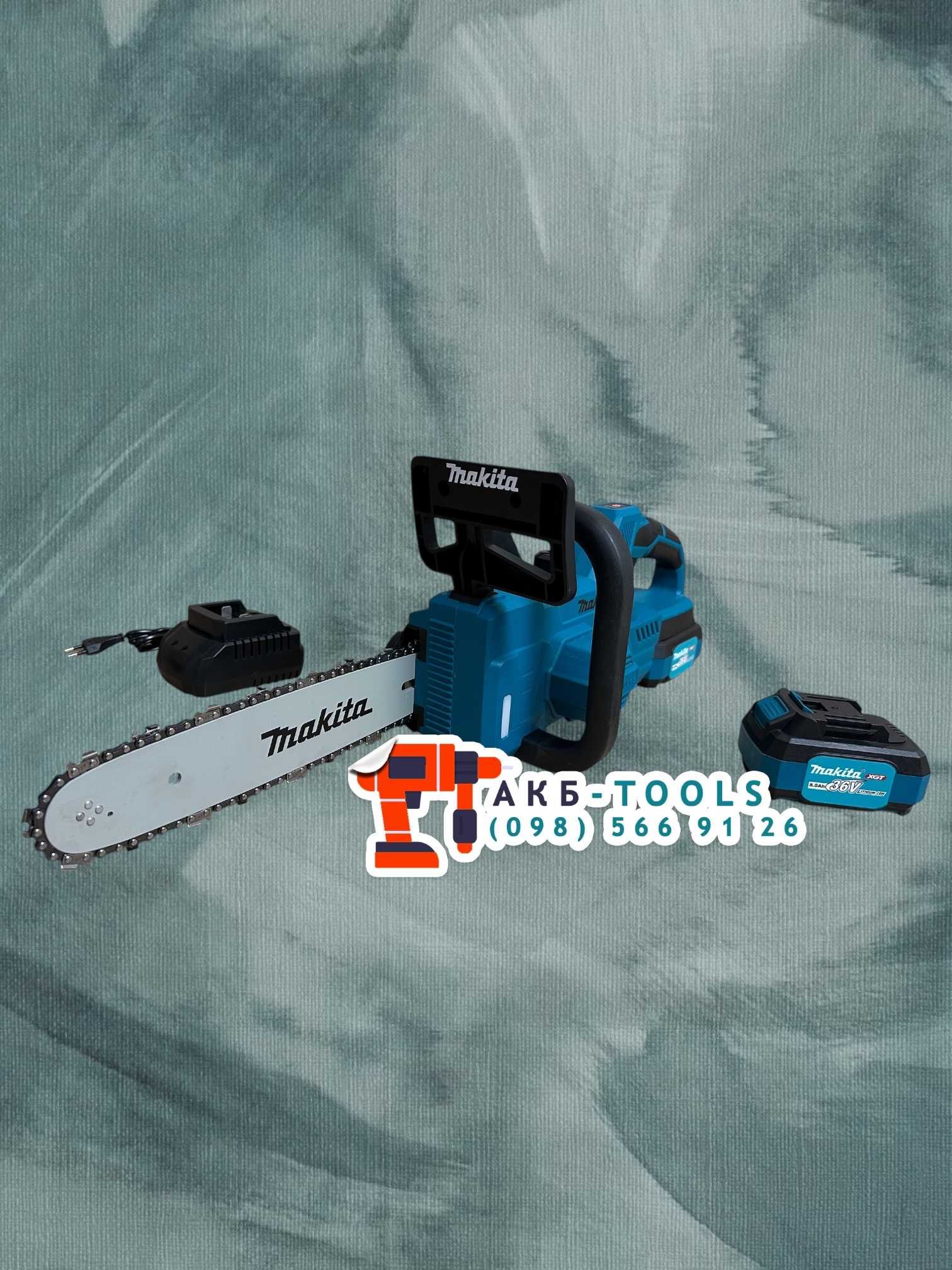 Акумуляторна цепна пила Makita DUC301 З шиною 30см 2АКБ 36V/8A 20м/сек