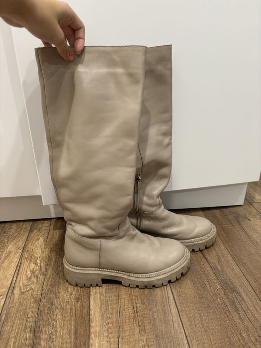 Чоботи шкіряні на вовні