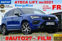 Seat Ateca #AUTO27*Film*2.0TDI*FR*Lift*DSG*FullLED*Radar*ACC*CarPlay*Iwł*TOP