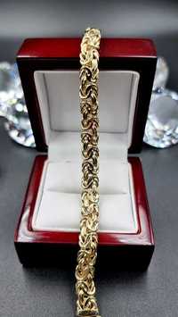 585 Piękna złota bransoleta Królewska