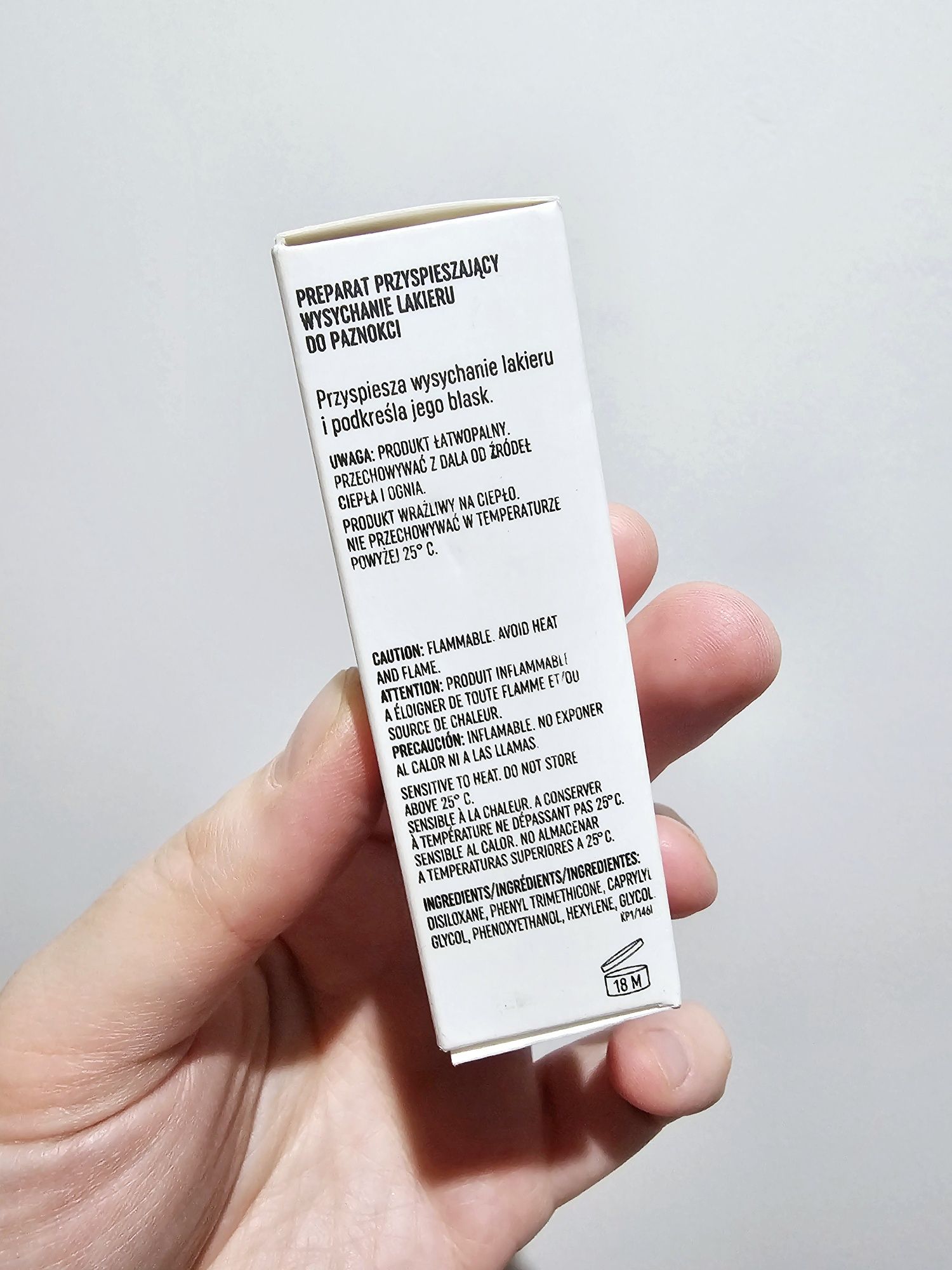 Inglot - preparat przyśpieszający wysychanie lakieru, 9 ml. Nowy!