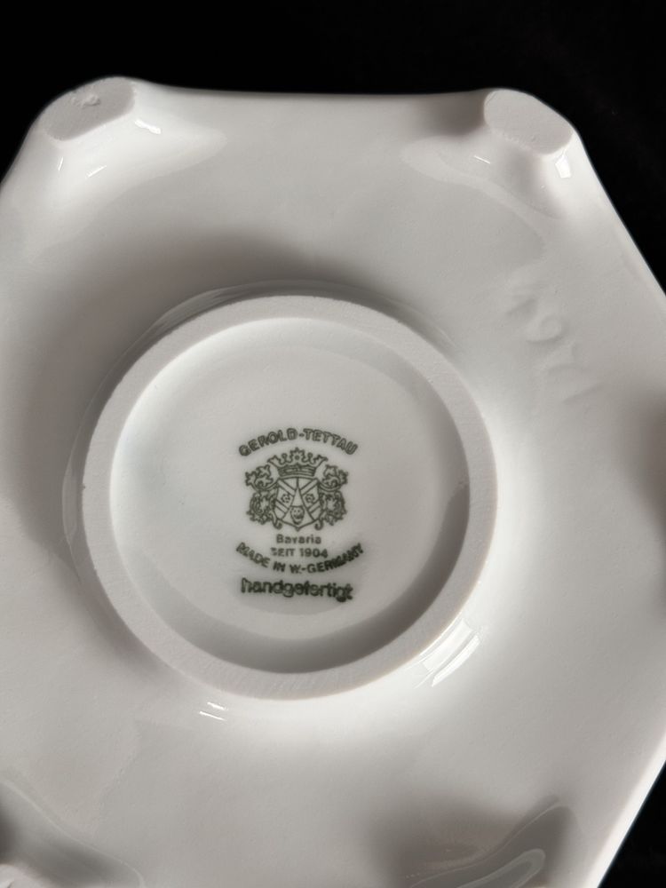 Porcelanowy podgrzewacz Tettau Gerold biała porcelana