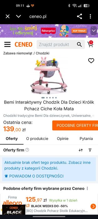 Chodzik pchacz dla dziecka