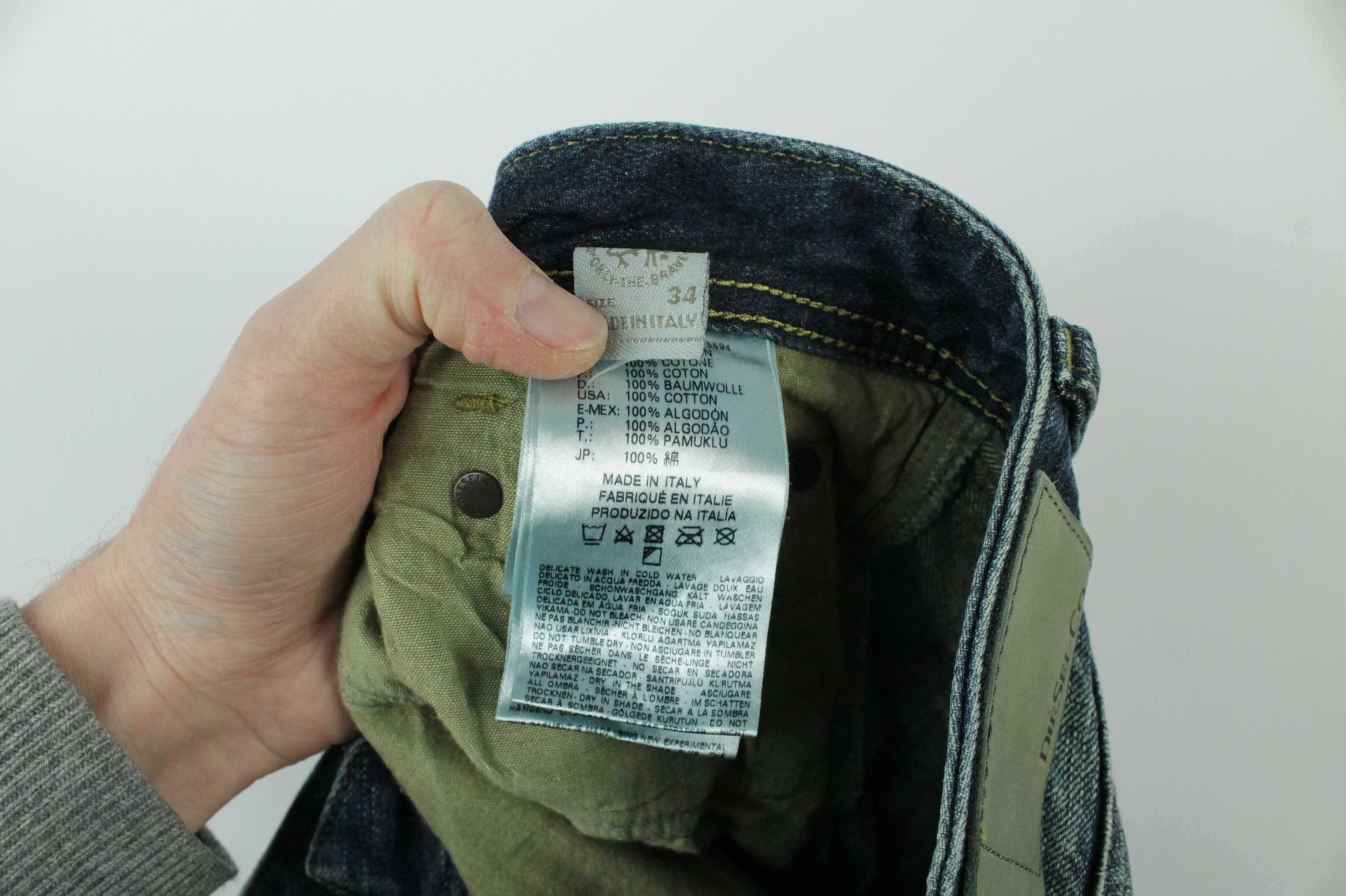 Круті бренові джинсы Diesel Waykee Regular-Straight Розмір W34/L32